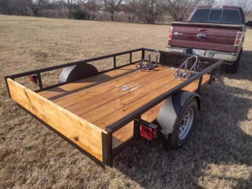 6 x 10 Dual Motorcycle Trailer w/ Recessed D-rings