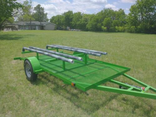 6 x 12 Kayak Trailer w/ PVC Bunks & Exp Metal Mesh Floor