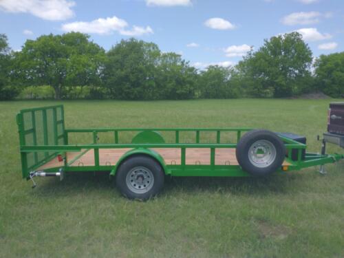 6 x 14 6k Utility w/ Dovetail, Gate Extensions, and Rear Jacks