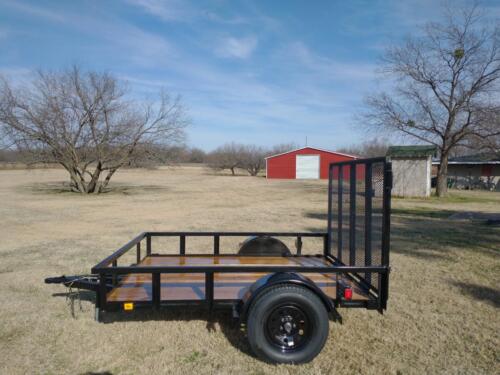 6 x 8 w/ Black Wheels & Short Tongue