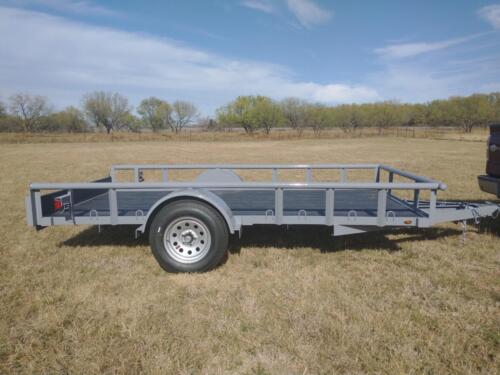6 x 12 Pipe-Top Utility Motorcycle Trailer w/ Plastic Lumber