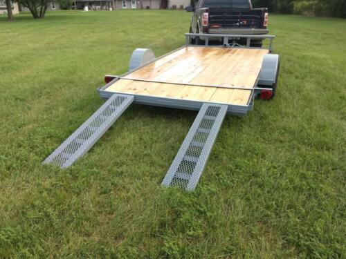7 x 14 6k Flatbed w/ 5’ Mesh Ramps