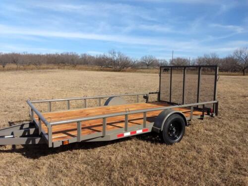 7 x 14 Utility with 4' Gate (Grey)