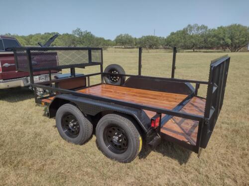 7 x 10 Landscaping Trailer w/ Dovetail and Front Box & Weedeater Racks