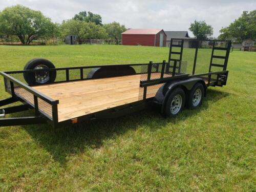 7 x 18 Dovetail w/ Mesh Sides, Removable Side, & Heavy Duty Gate
