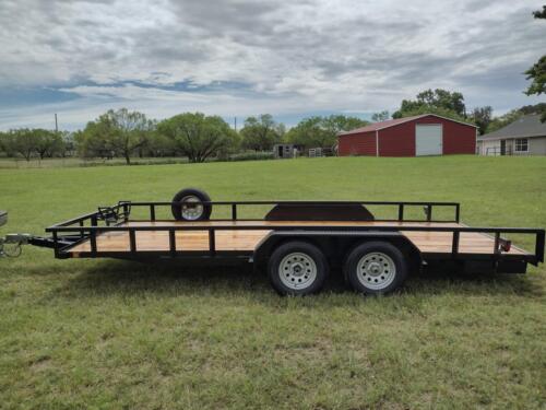 7 x 18 Utility w/ 5’ Slide-In Ramps, Hydraulic Car Brakes, and Surge Actuator Coupler