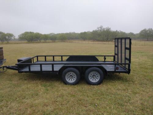 7 x 14 12k Utility w/ Plastic Lumber and Double Brake Fenders
