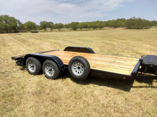 7 x 16 Car Hauler w/ Dove & Hinged Fender