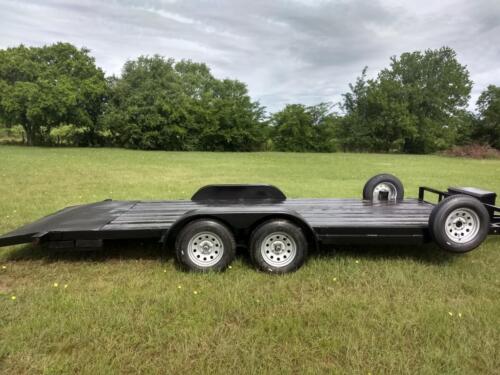 7 x 20 Car Hauler w/ 2’ Steel Dove and Diamond Plate Ramps