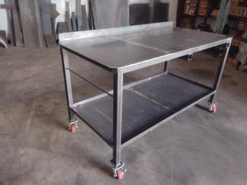 6 x 3 Workbench w/ Removable Casters and Plate Receivers