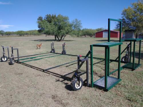 12’ x 20’ Rolling Chicken Coop Frame w/ Front Water and Food Shelves