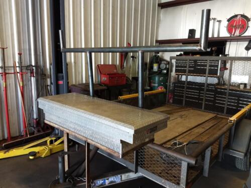Trailer Toolbox Support & Pipe Rack