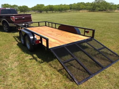 7 x 14 Utility with 4’ Gate Custom Welded Trailer