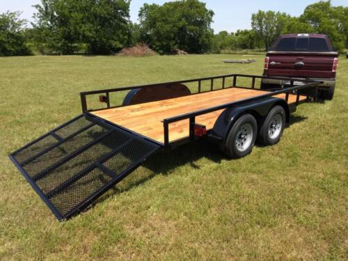 7 x 14 Utility with 4’ Gate Custom Welded Trailer