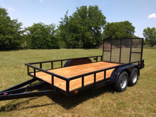 7 x 14 Utility with 4’ Gate Custom Welded Trailer
