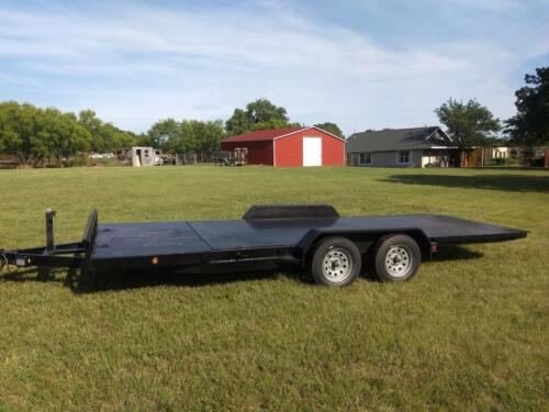 7 x 20 Steel Floor Car Hauler Tilt Trailer Custom Welded