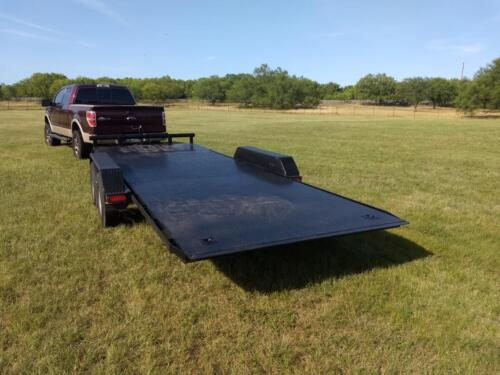 7 x 20 Steel Floor Car Hauler Tilt Trailer Custom Welded