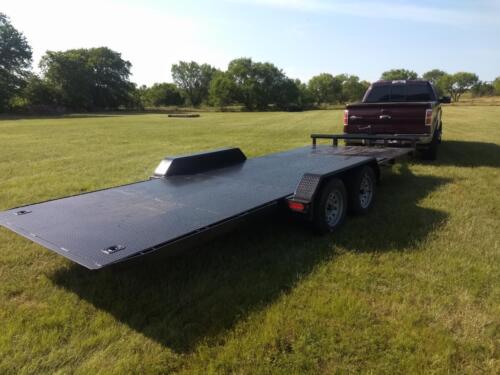 7 x 20 Steel Floor Car Hauler Tilt Trailer Custom Welded