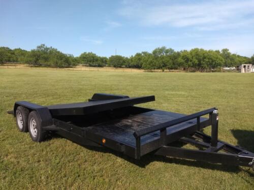 7 x 20 Steel Floor Car Hauler Tilt Trailer Custom Welded