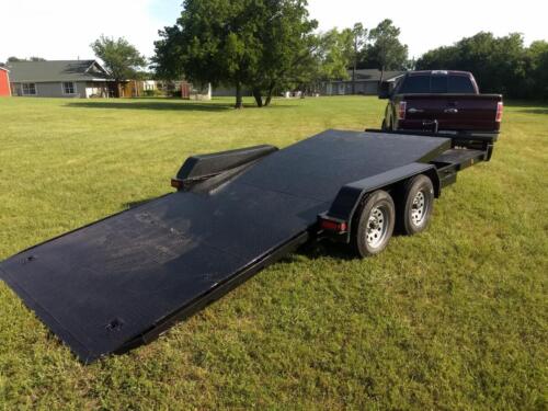 7 x 20 Steel Floor Car Hauler Tilt Trailer Custom Welded