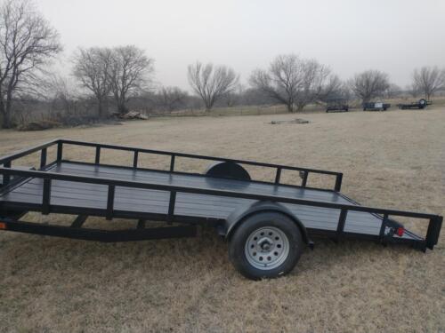 7 x 14 Tilt w/ Toolbox Custom Welded Trailer
