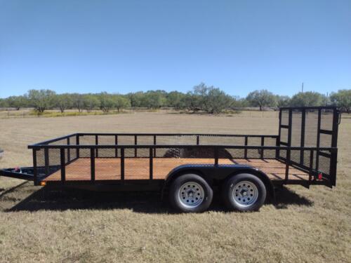 7 x 16 Utility w/ 2' Mesh Sides Custom Welded Trailer