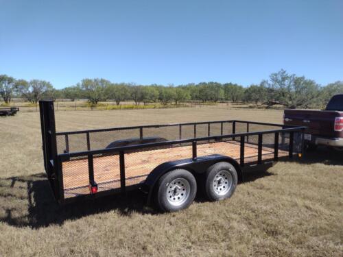 7 x 16 Utility w/ 2' Mesh Sides Custom Welded Trailer