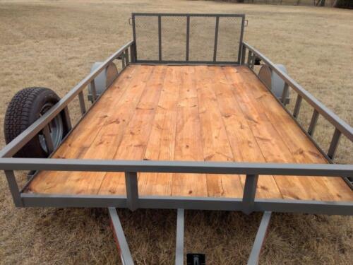 single-axle-trailer-11-47 x 14 Utility with 2' Dovetail Custom Welded Trailer