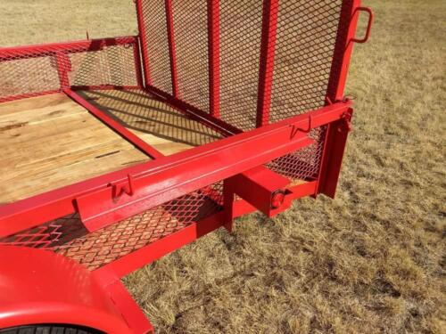 7 x 12 Utility with Mesh Sides Custom Welded Trailer
