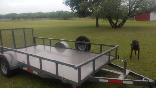 7 x 14 with 2' Dovetail and Metal Floor Custom Welded Trailer