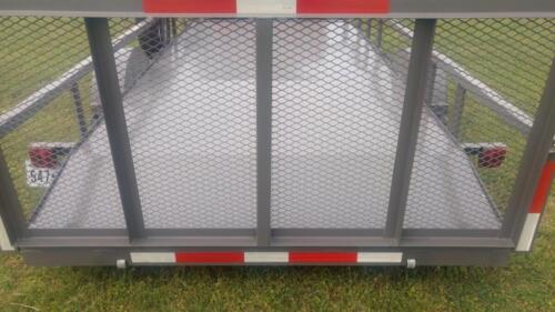 7 x 14 with 2' Dovetail and Metal Floor Custom Welded Trailer