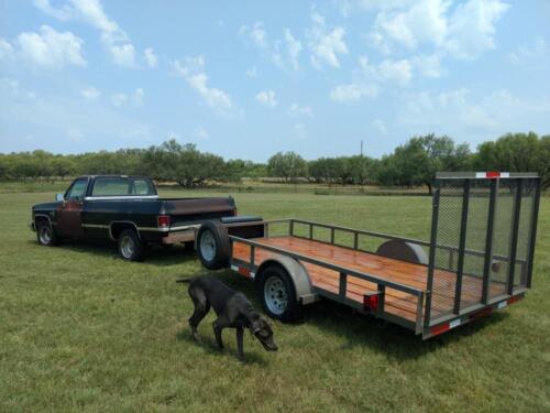 6 x 13 Utility with 4' Gate Custom Welded Trailer
